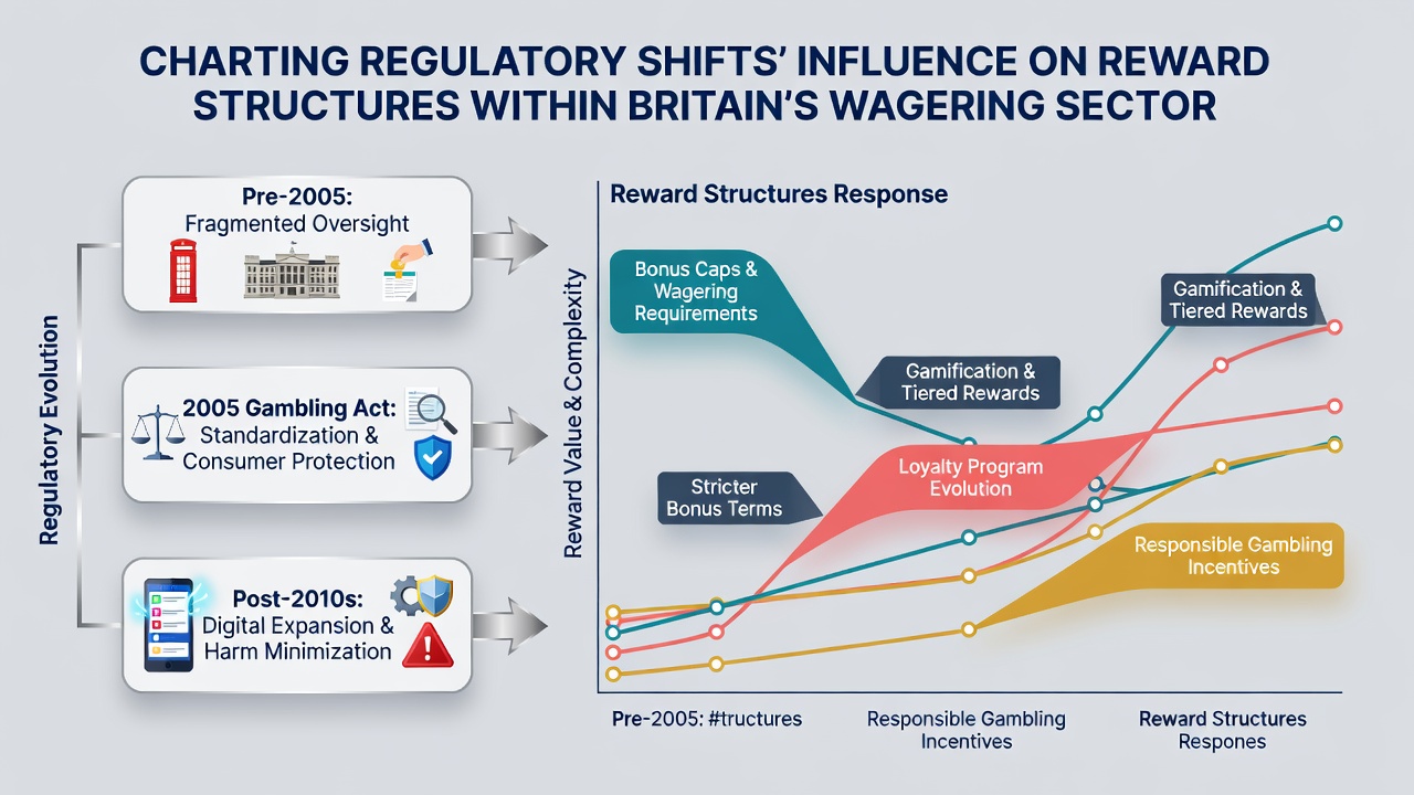 Infographic showing shifts in reward structures due to regulatory changes in British wagering