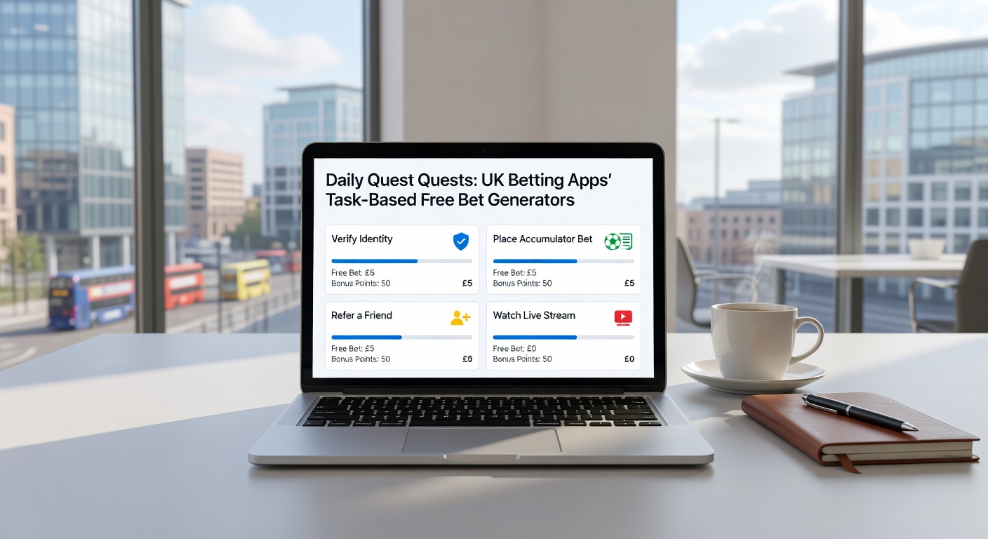 Close-up of a mobile betting app quest completion screen, highlighting a £20 free bet reward after finishing tasks on NBA basketball and Premier League soccer, with confetti animation and progress checklist