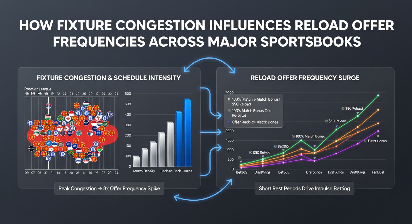 Comparison chart showing reload bonus frequency spikes aligned with congested sports fixtures