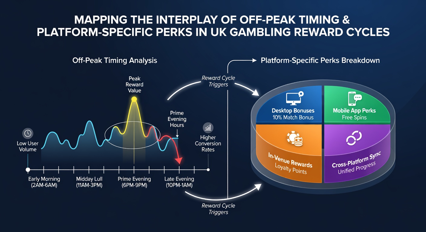 Chart illustrating the interaction between off-peak gambling hours and mobile versus desktop reward differences in UK markets