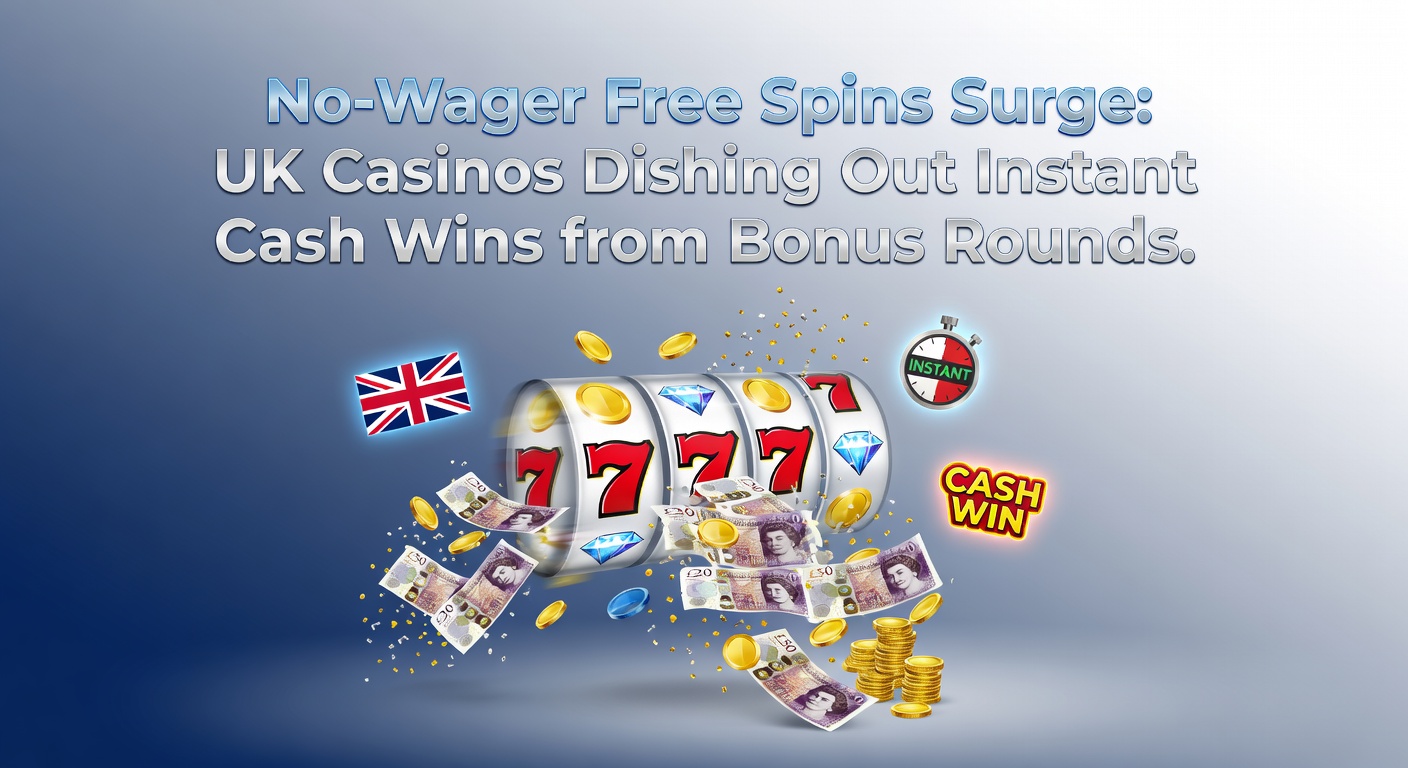 Vibrant slot machine bonus round exploding with cash symbols and free spin icons on a casino app screen, highlighting no-wager wins
